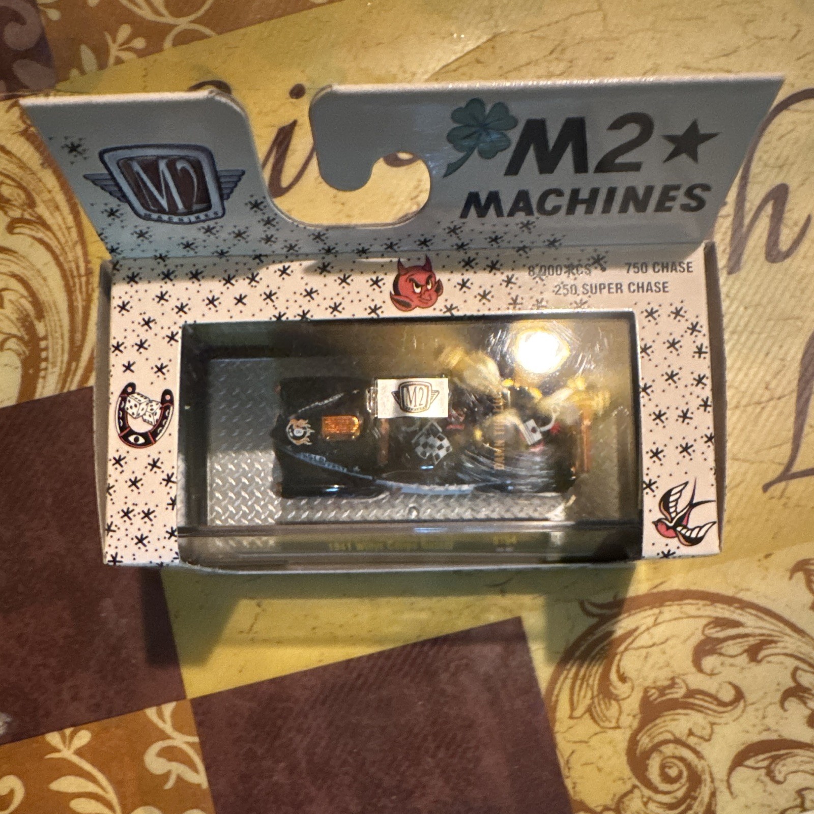 M2 Machines Classic Tattooing 1941 Willys Coupe 1:64 Diecast Chase