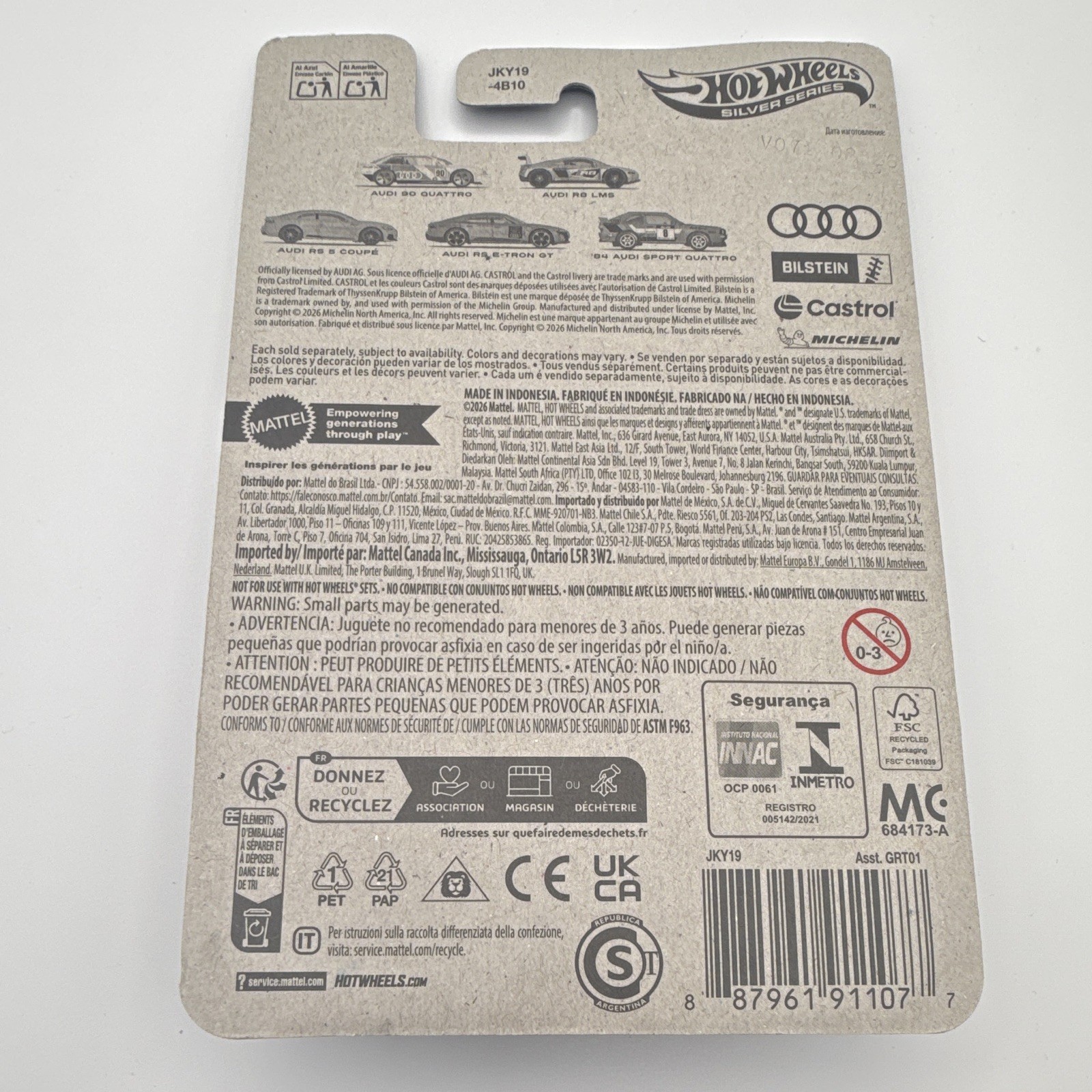 Hot Wheels Silver Series ’84 Audi Sport Quattro Red Diecast 1:64 Unopened