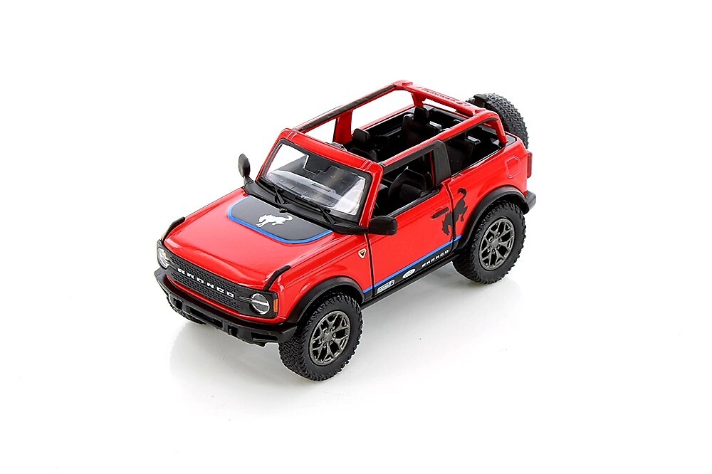 5438DFA 022 BY KINSMART Ford Bronco Hard Top 1:34 Scale Diecast. Red (NO BOX)