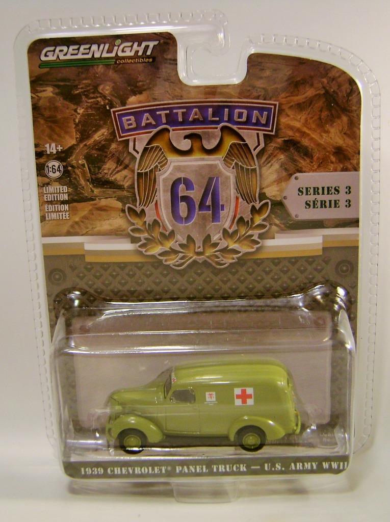1939 ’39 CHEVY PANEL TRUCK U.S. ARMY BATTALION 64 R3 MILITARY GREENLIGHT 2022