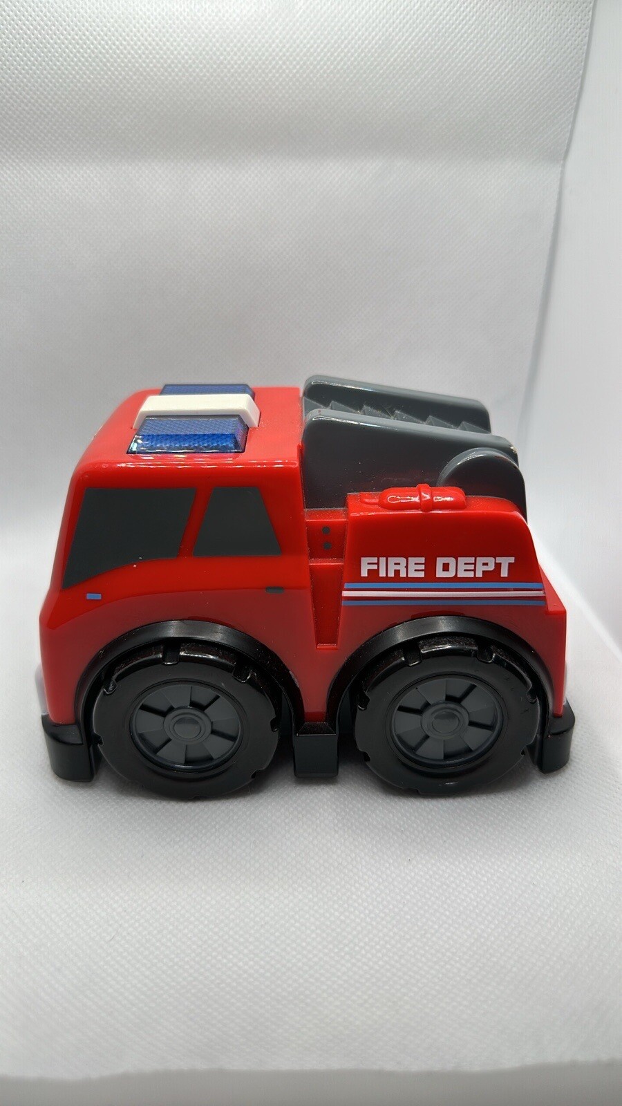 Manley Red Plastic Fire Dept Fire Truck 2009 Lights And Sound Works