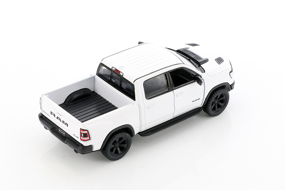 5″ Die-cast: 2019 RAM 1500 Pickup Truck (White) 1/46 Scale Diecast Model car