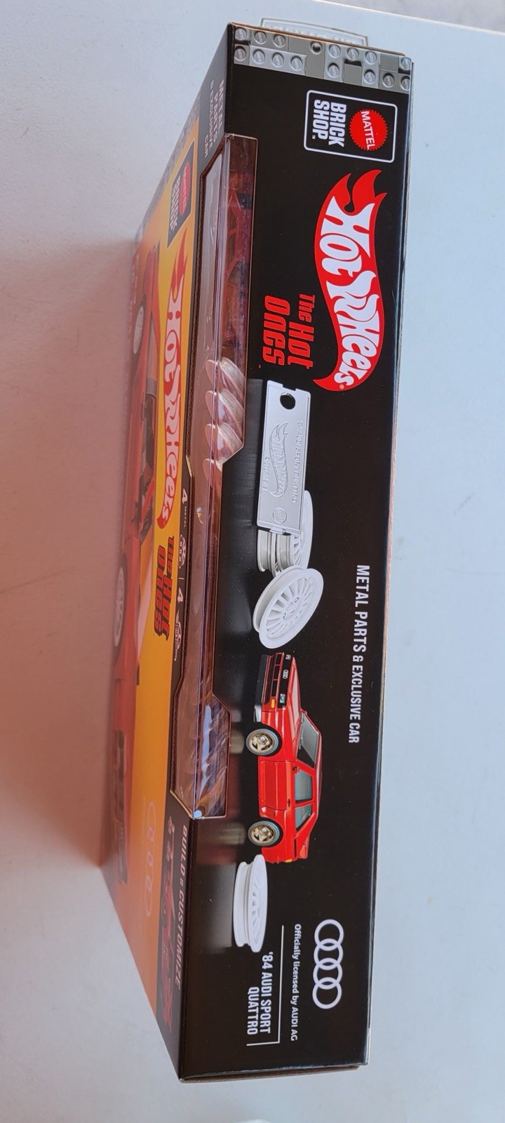 Mattel Brick Shop Hot Wheels ’84 Audi Sport Quattro 864pc Set 10+ Metal Parts