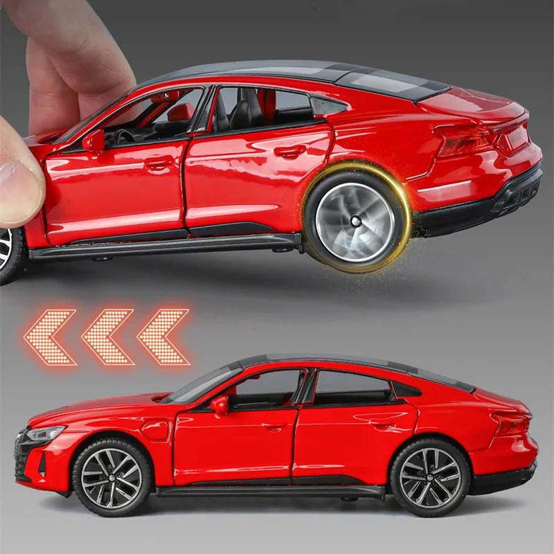 1:32 Audi RS E-Tron GT Alloy Car Model Diecast Metal Toy Sound Light Kids Gift