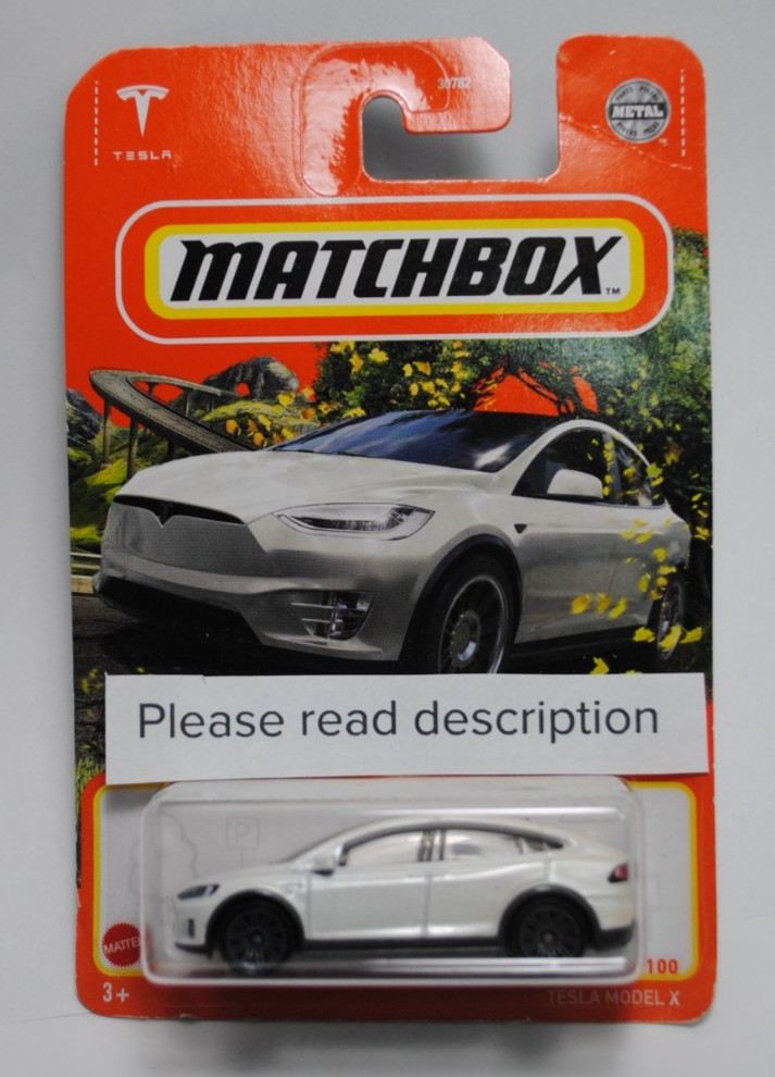 Worn – Matchbox Tesla Model X White 59/100