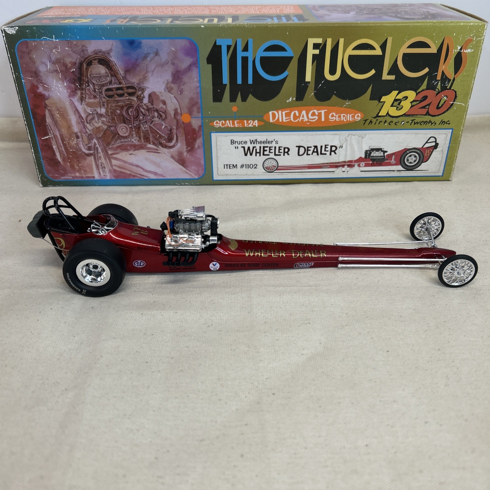 VINTAGE 1320 The Fuelers BRUCE WHEELERS WHEELER DEALER 1/24 Dragster #1102