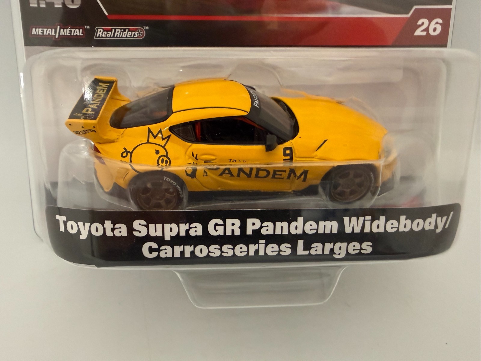 Hot Wheels Premium Die-Cast Metal 1:43 Scale Vehicle – Toyota Supra GR Pandem