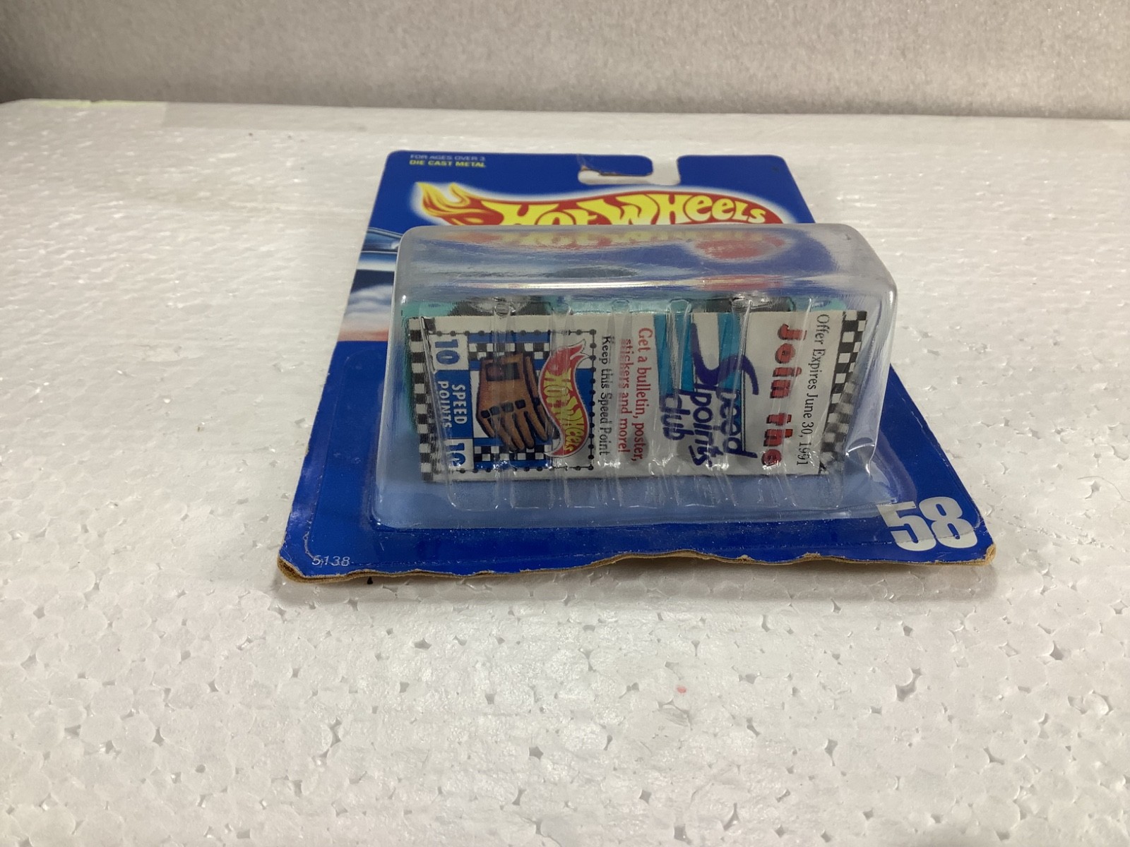 Hot Wheels 1990 Collector Series Blown Camaro Z 28 Blue Card Number 58 SEALED BP