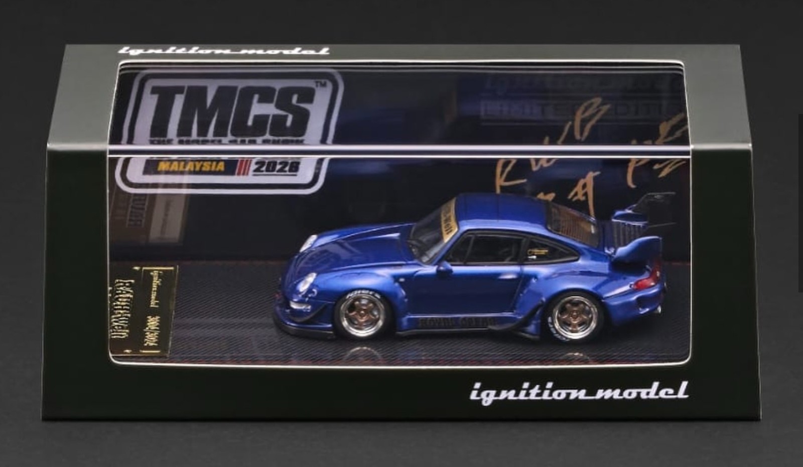 Ignition Model Porsche 993 RWB Blue Metallic TMCS Malaysia 26′ w/ Serial Number