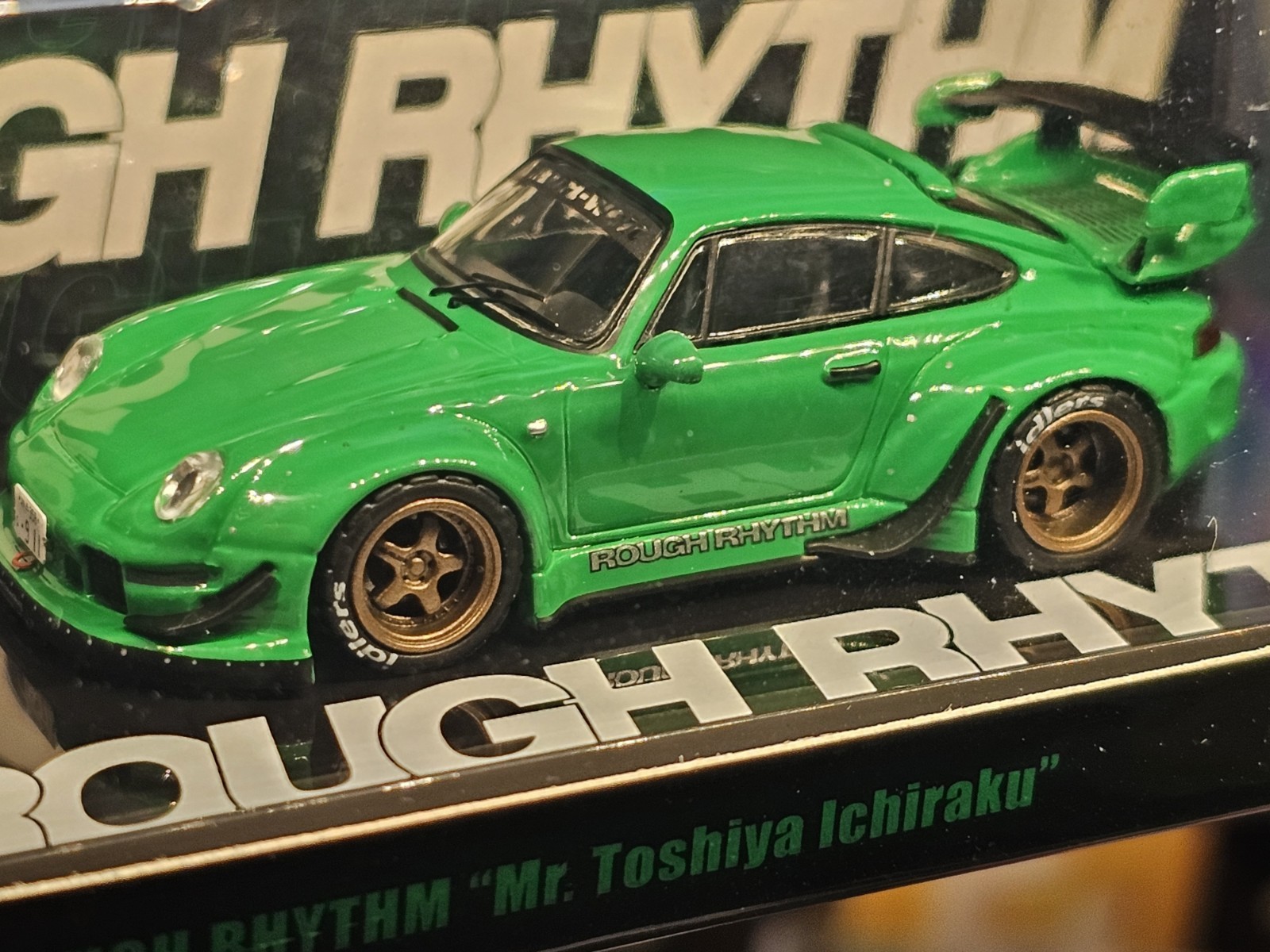 Inno64 RWB 993 rough Rhythm Green Cool Car Show 2026 (IN STOCK READY TO SHIP)