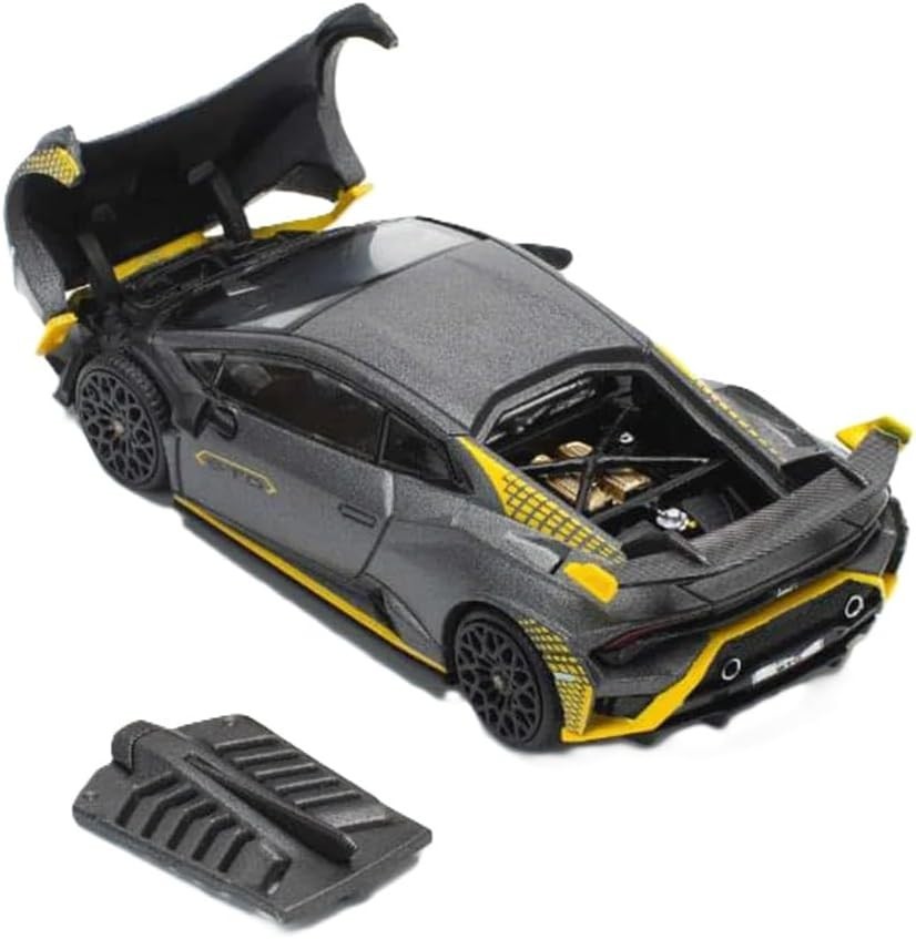 Pop Race 1:64 Lamborghini Huracan STO Matte Grey Diecast Model Car PR640242