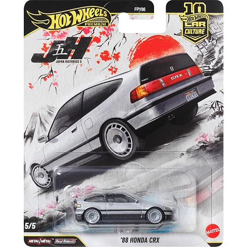 Hot Wheels Premium Car Culture – ’88 HONDA CRX [Japan Historics 5] JKF13 – New