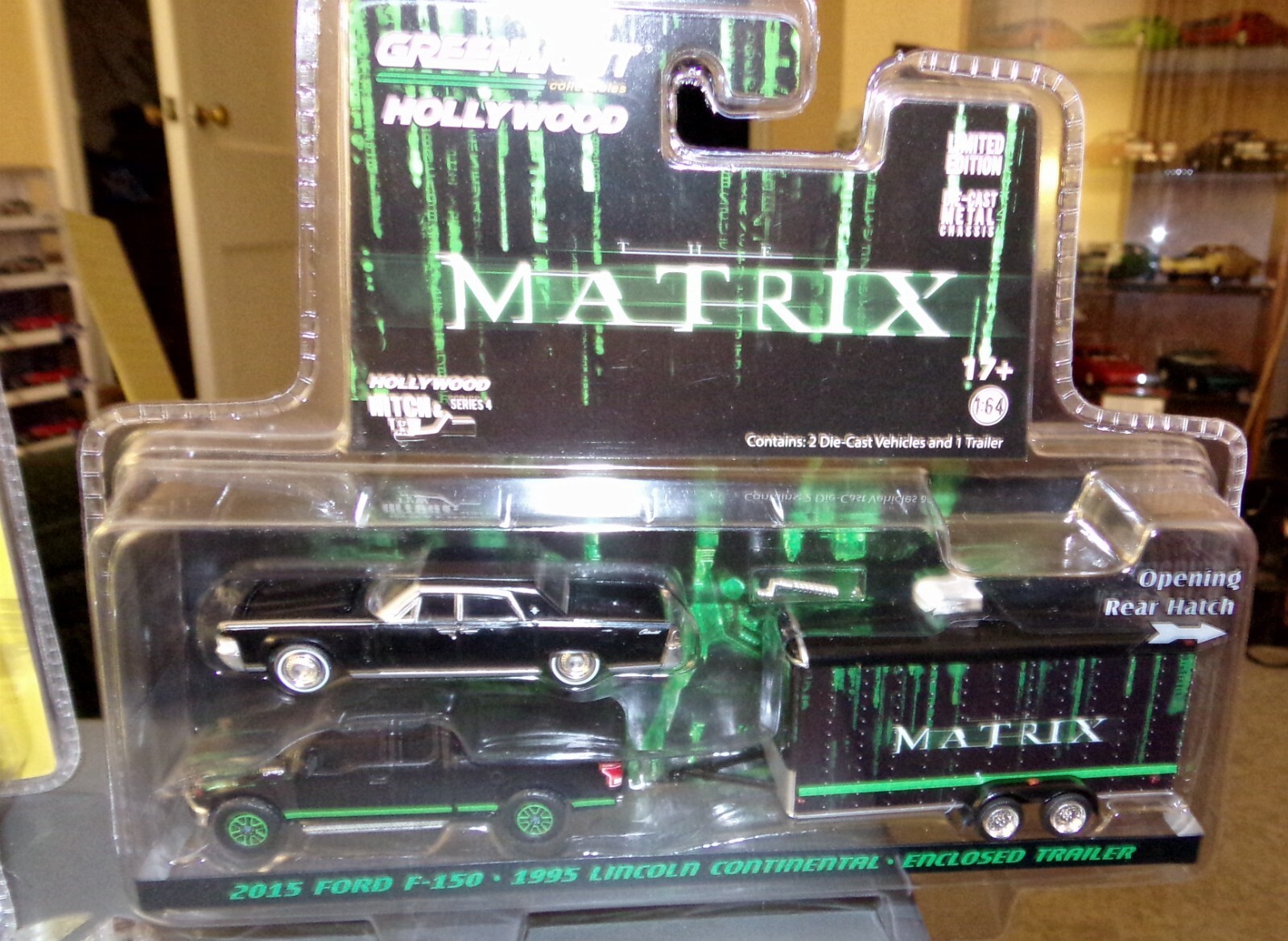 Greenlight 1:64 Hollywood The Matrix Car/Truck/Enclosed Trailer