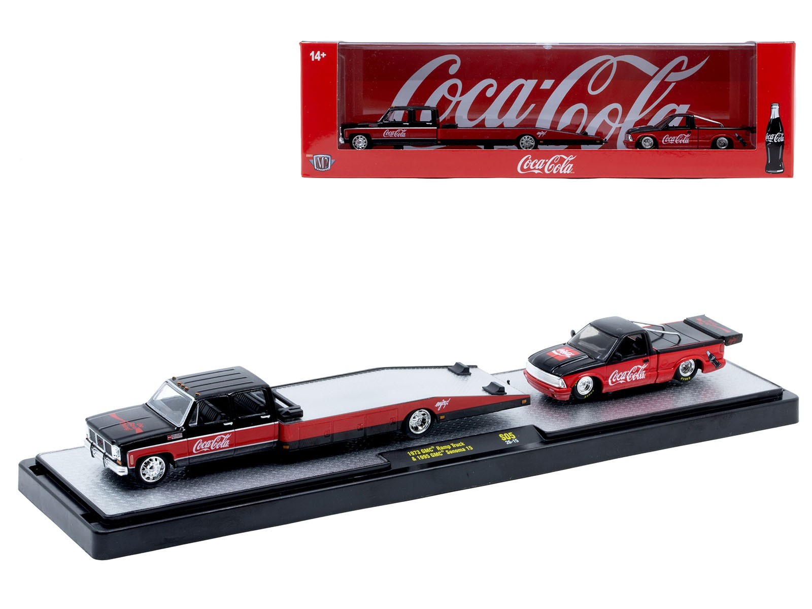 AUTO HAULERS “COCA-COLA” RELEASE S05, 3 PC SET 1/64 DIECAST MODELS M2 56000-S05