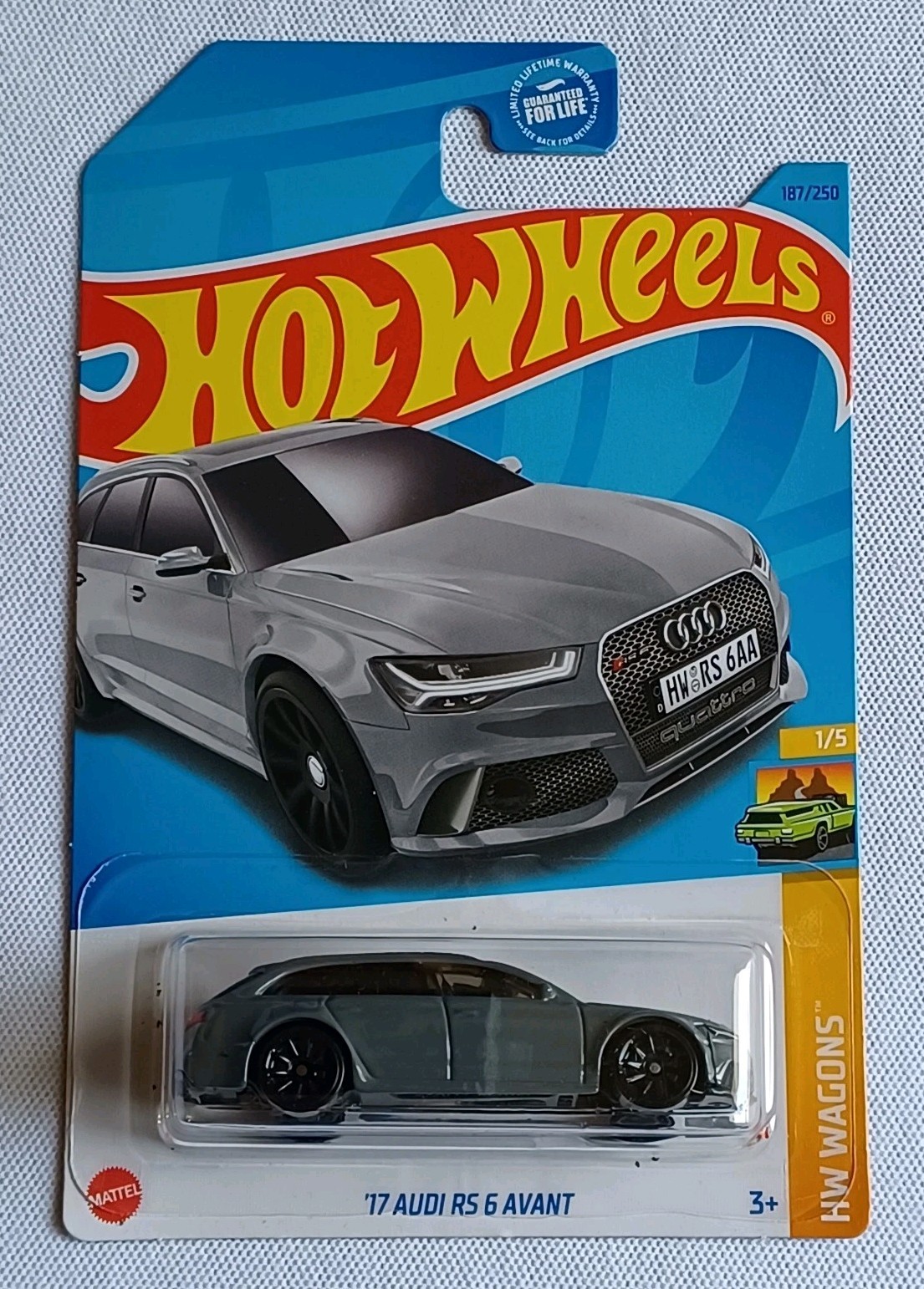 2023 HOT WHEELS *HW WAGONS* *KROGER EXCLUSIVE* *’17 AUDI RS 6 AVANT GRAY* RARE