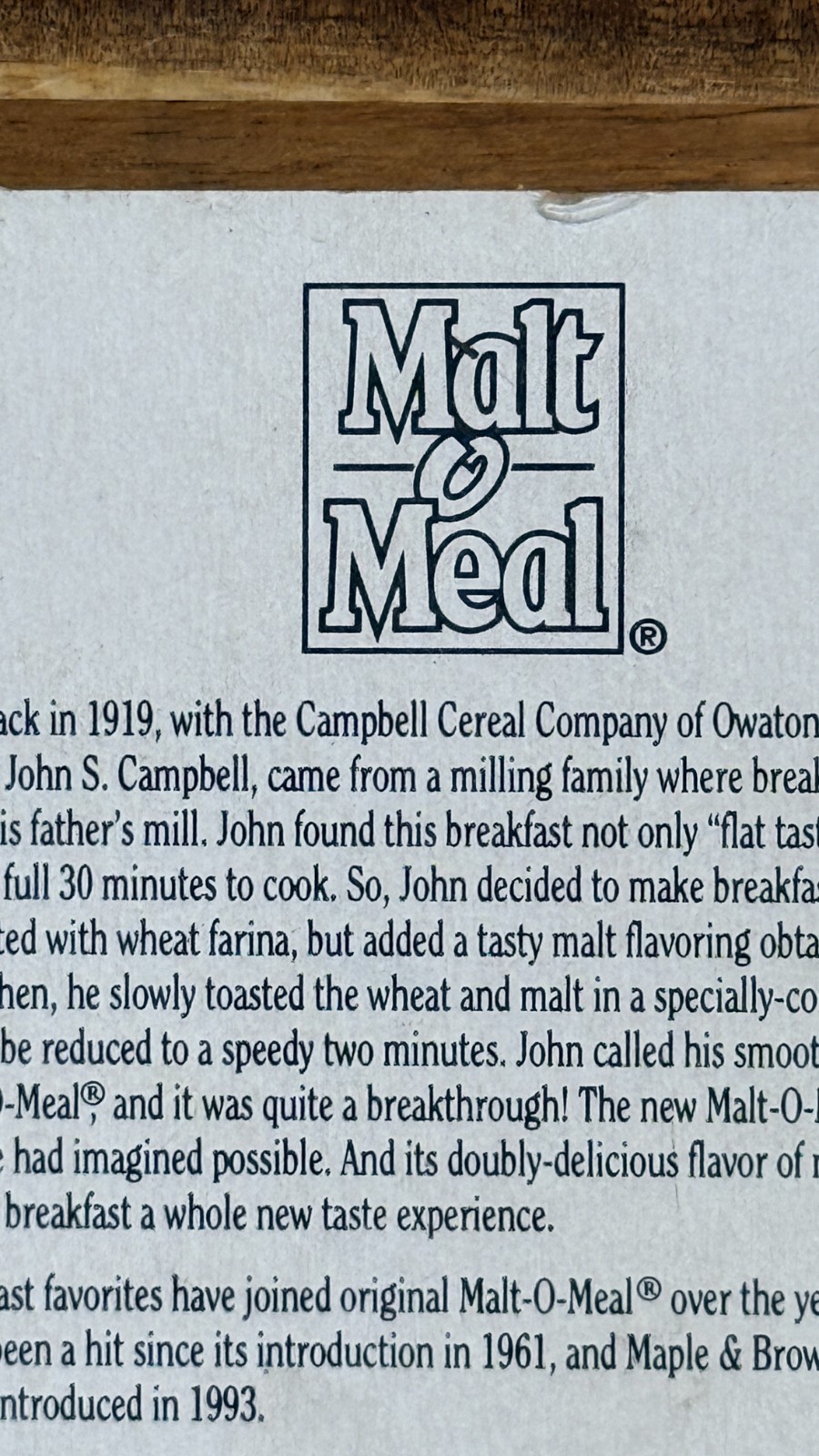 1993 Hot Wheels Malt-O-Meal 3-Window ’34 Limited Edition Sealed 1979 Base