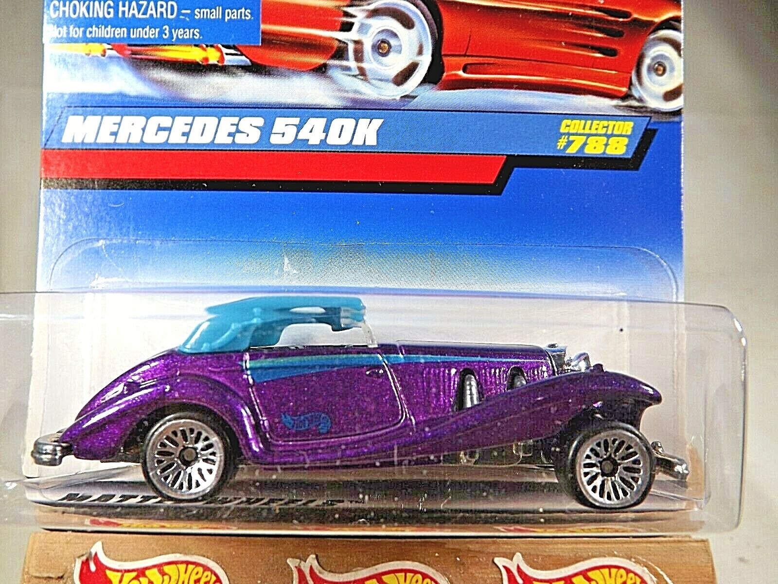 1997 Hot Wheels Mainline/Collector #788 MERCEDES 540K Purple w/Lace Sp- Variant