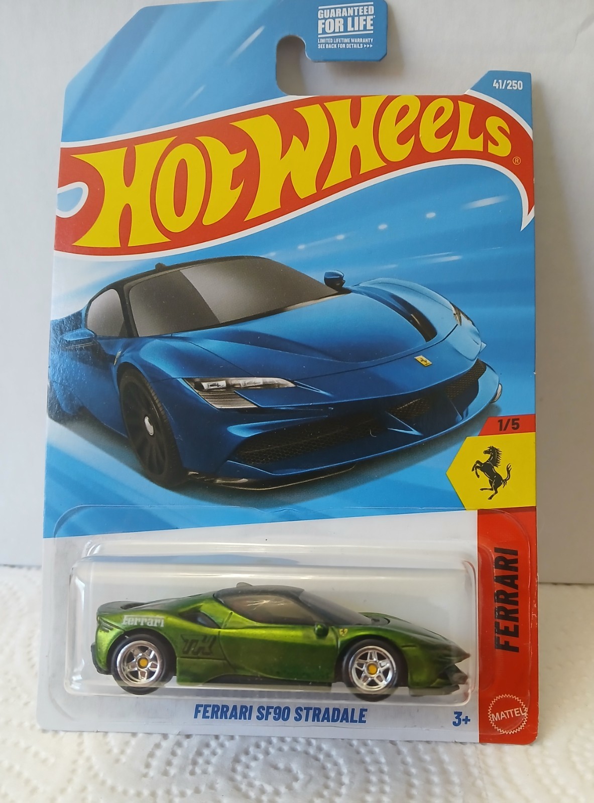 Hot Wheels Ferrari SF90 Stradale – CUSTOM WHEEL SWAP & PAINT (Satin Green)