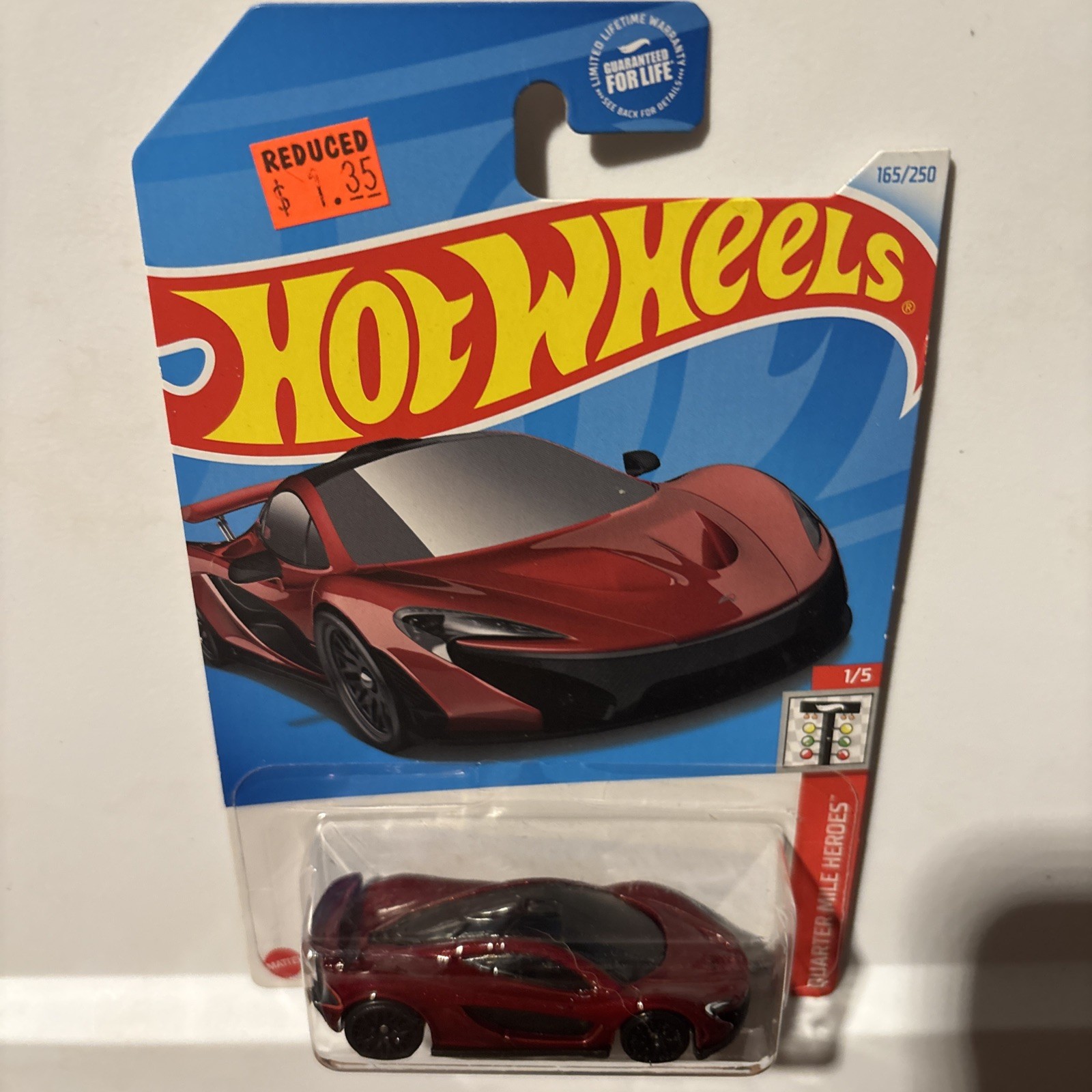 2024 Hot Wheels McLaren P1 *Red* 165/250 Quarter Mile Heroes 1/5
