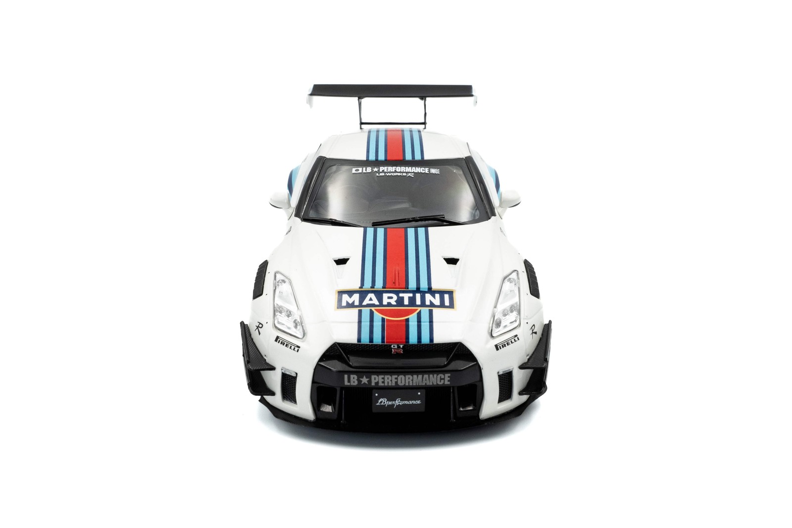 Solido 2024 Nissan GT-R (R35) W/ Liberty Walk Body Kit 2.0 Martini Racing 1:18