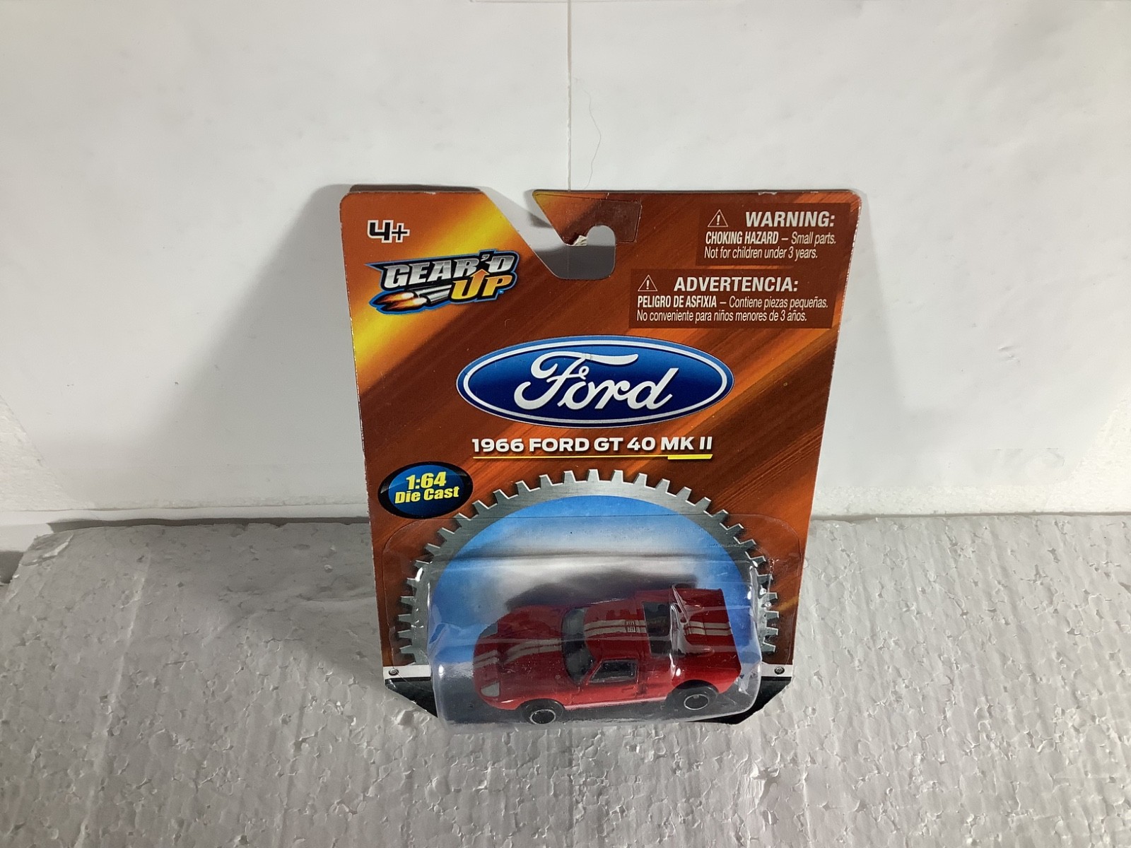 Gear’d Up ~ Officially Licensed ~ 1966 Ford GT-40 MK II ~ 1:64 Die Cast RED&BLUE
