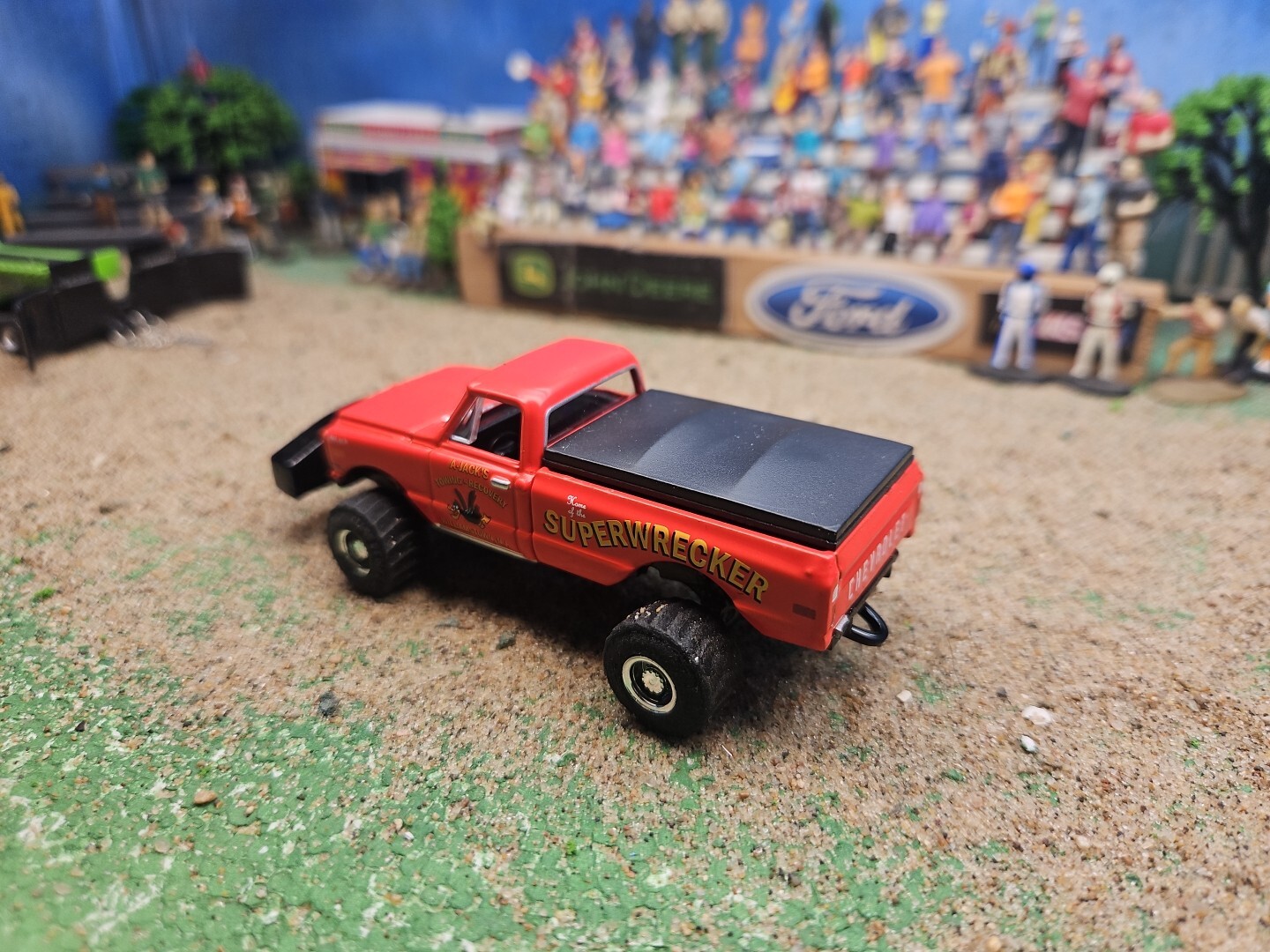 CUSTOM BUILT 1:64 C10 GreenLight 1968 HOT ROD PULLING TRUCK puller CHEVEROLETdcp