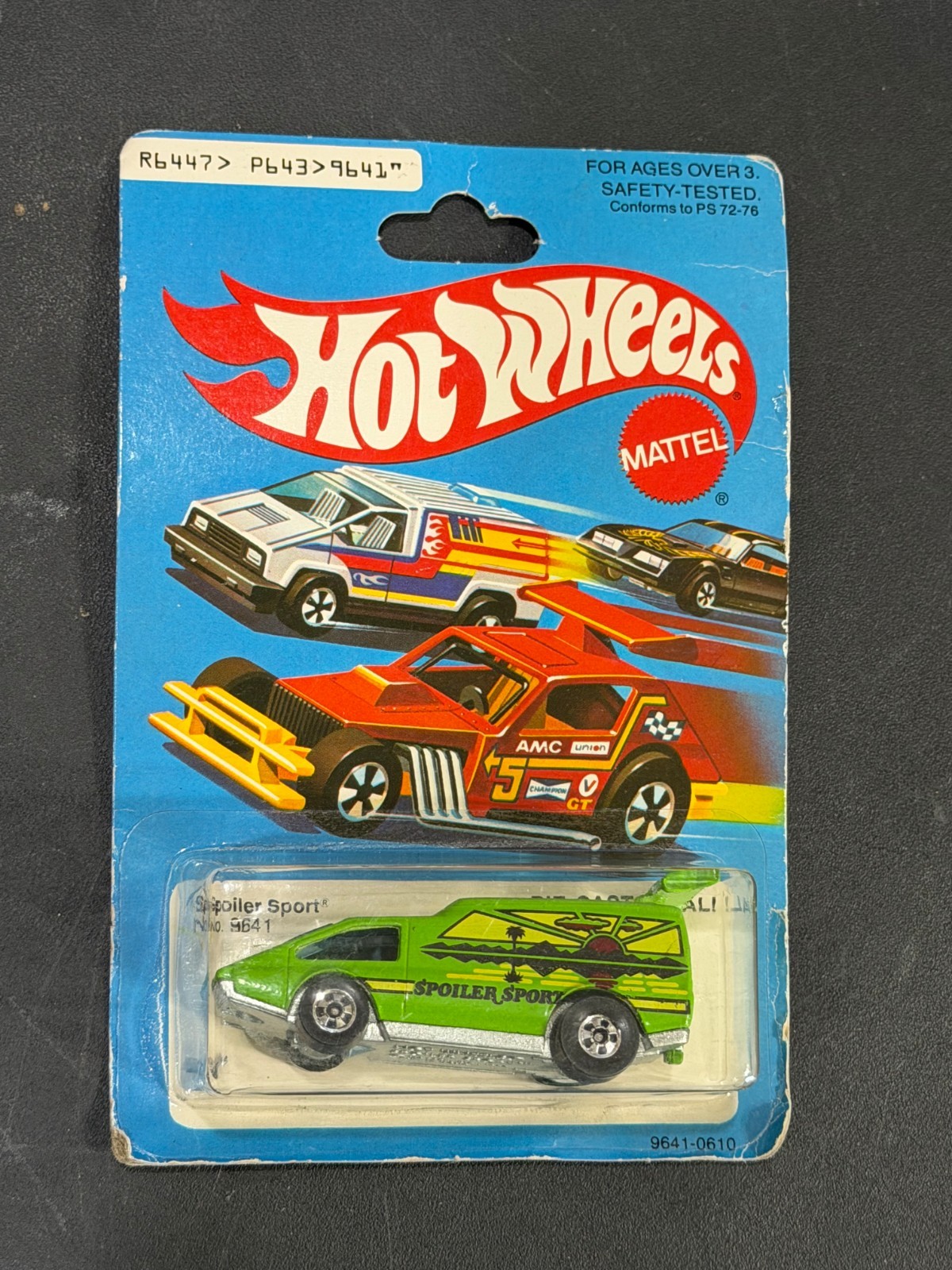 1979 Hot wheels Spoiler Sport green van #9641 made in Hong Kong READ