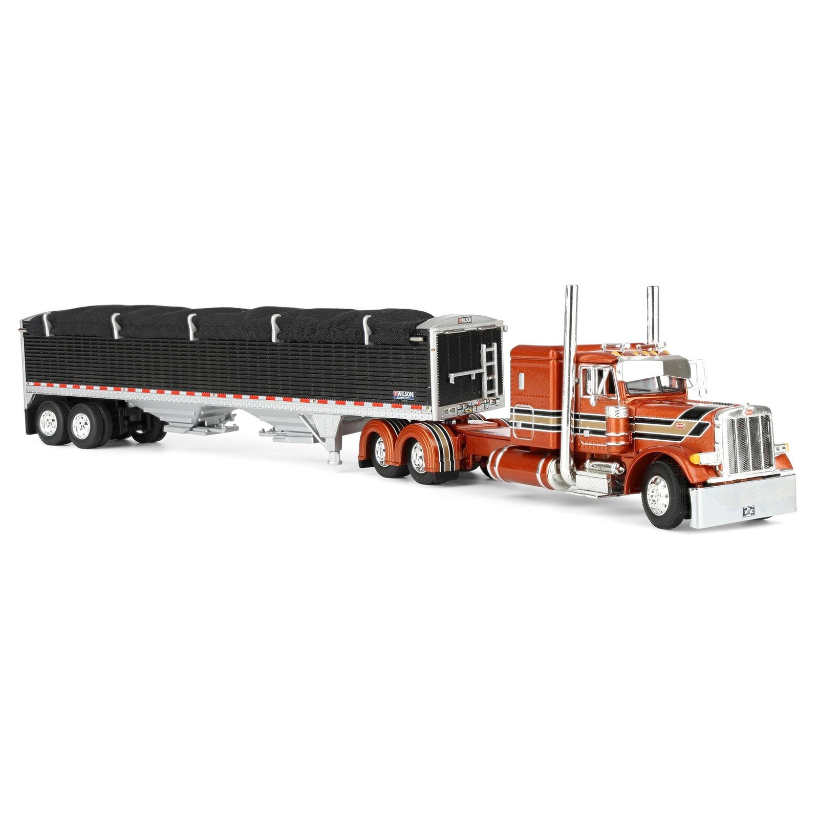 DCP 1/64 Peterbilt 379 Flat Top Wilson Pacesetter Grain Trailer ’25 NFTM 69-2155