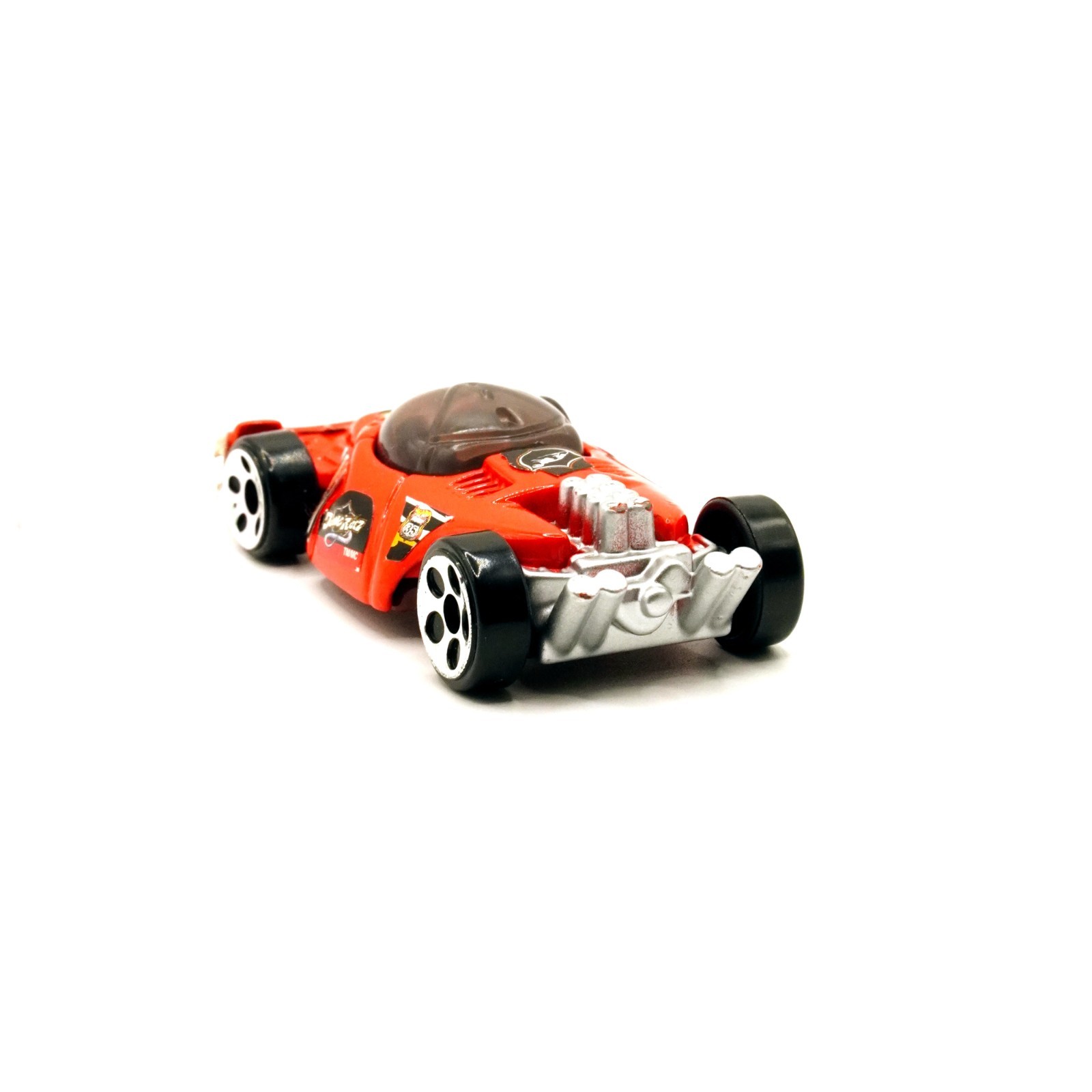 Hot Wheels McDonald’s Hot Rod Dragster Red Chrome Engine 2003 1:64 Diecast Used