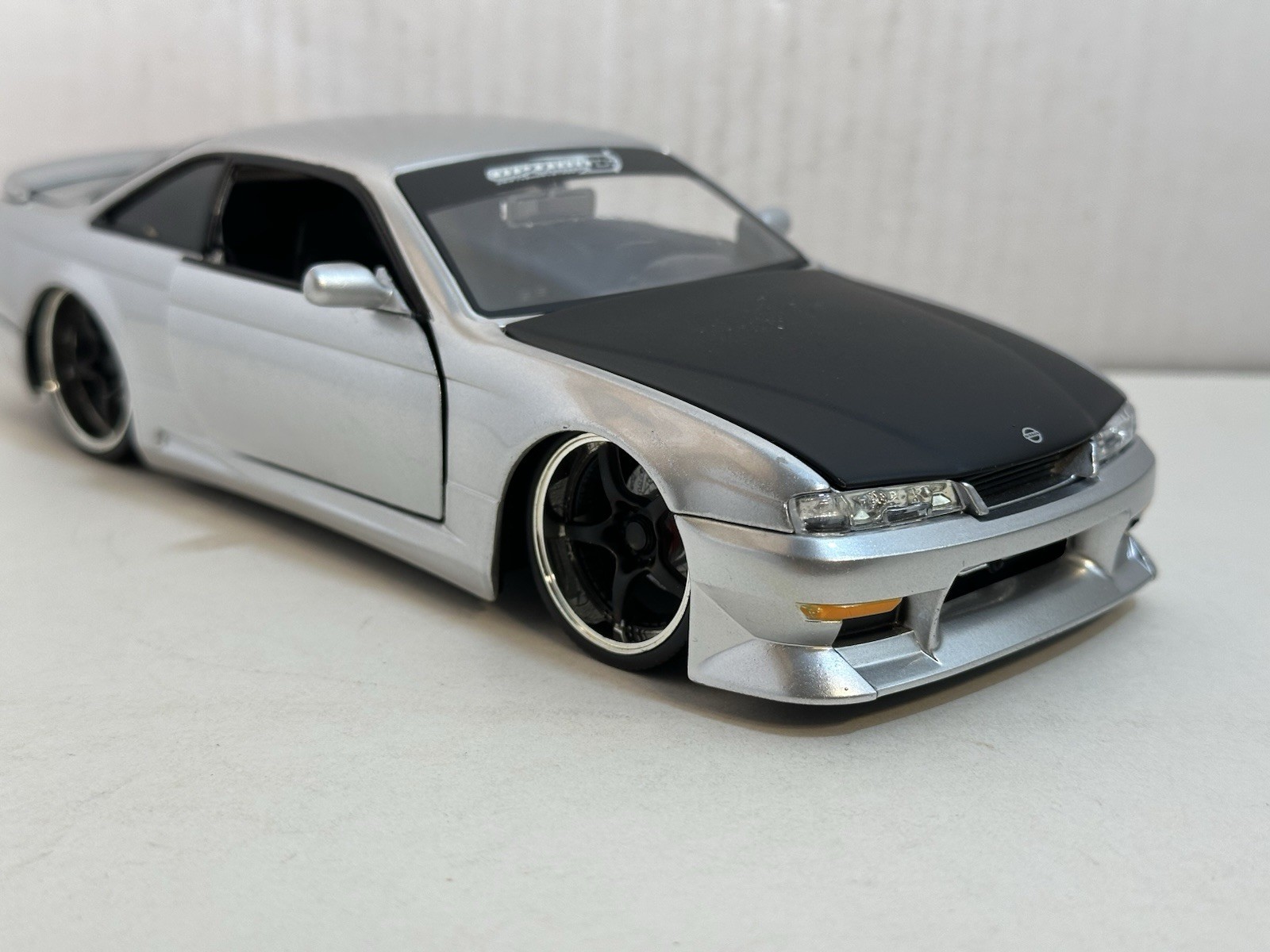 JADA OPTION D 1998 NISSAN 240SX (S-14) SILVER 1:24 DIECAST MODEL CAR NEW NO BOX