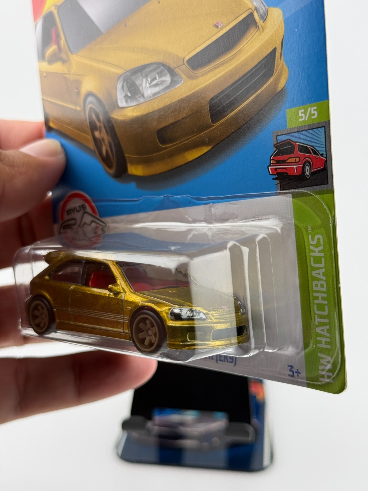 2022 Hot Wheels Super Treasure Hunt STH ’99 Honda Civic Type R EK9 Golden Nugget