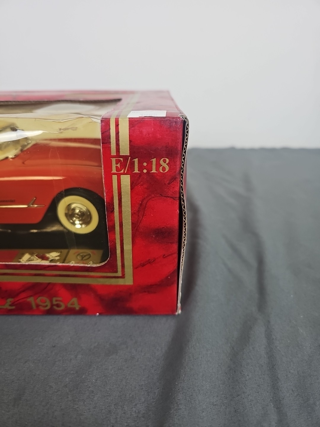 Vintage Mira Golden Line 1954 Chevrolet Corvette RED 1:18 #6195 NICE!!