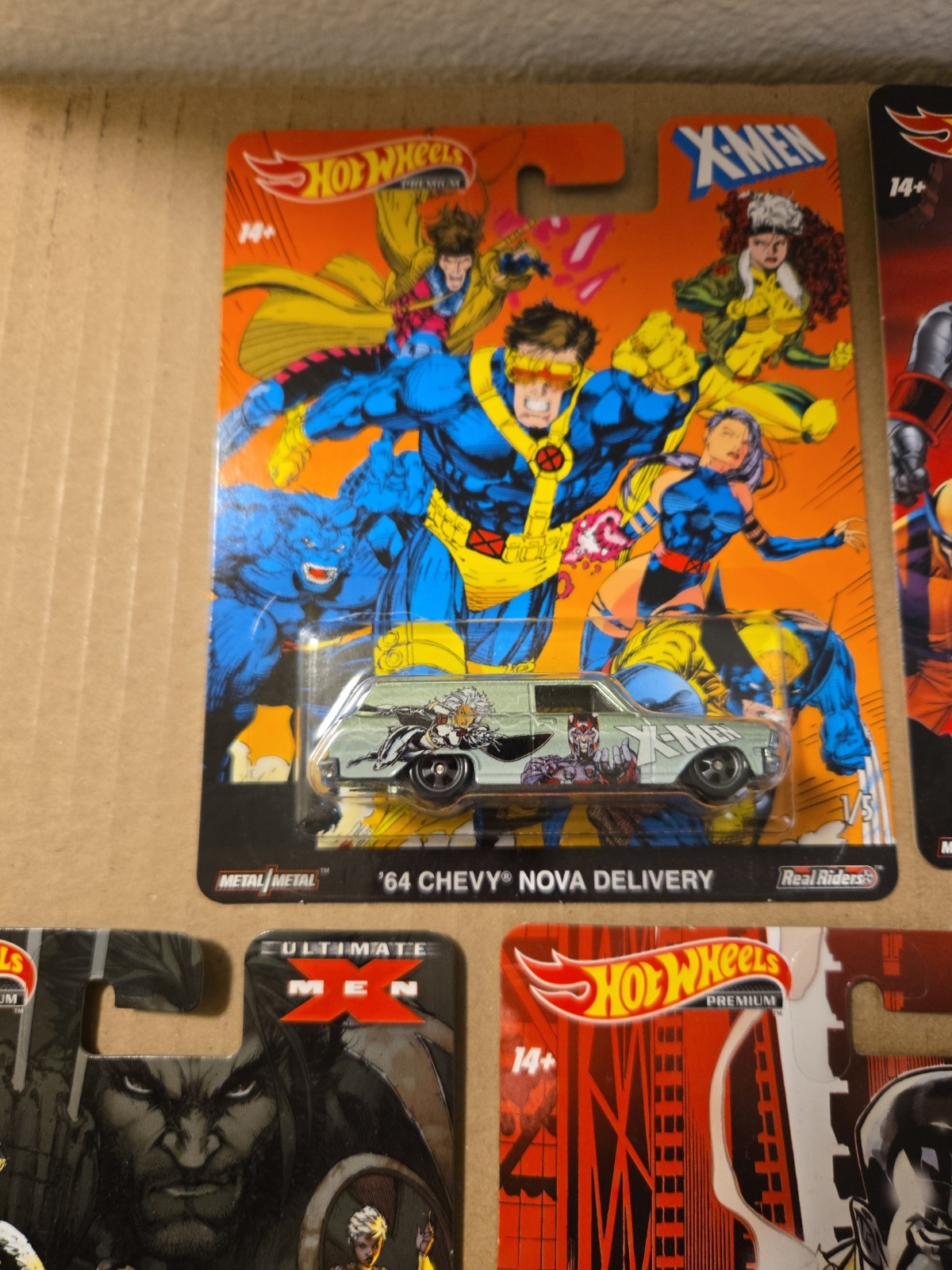 Hot Wheels 2019 Pop Culture Marvel Ultimate X-Men Complete Set of 5 Real Riders