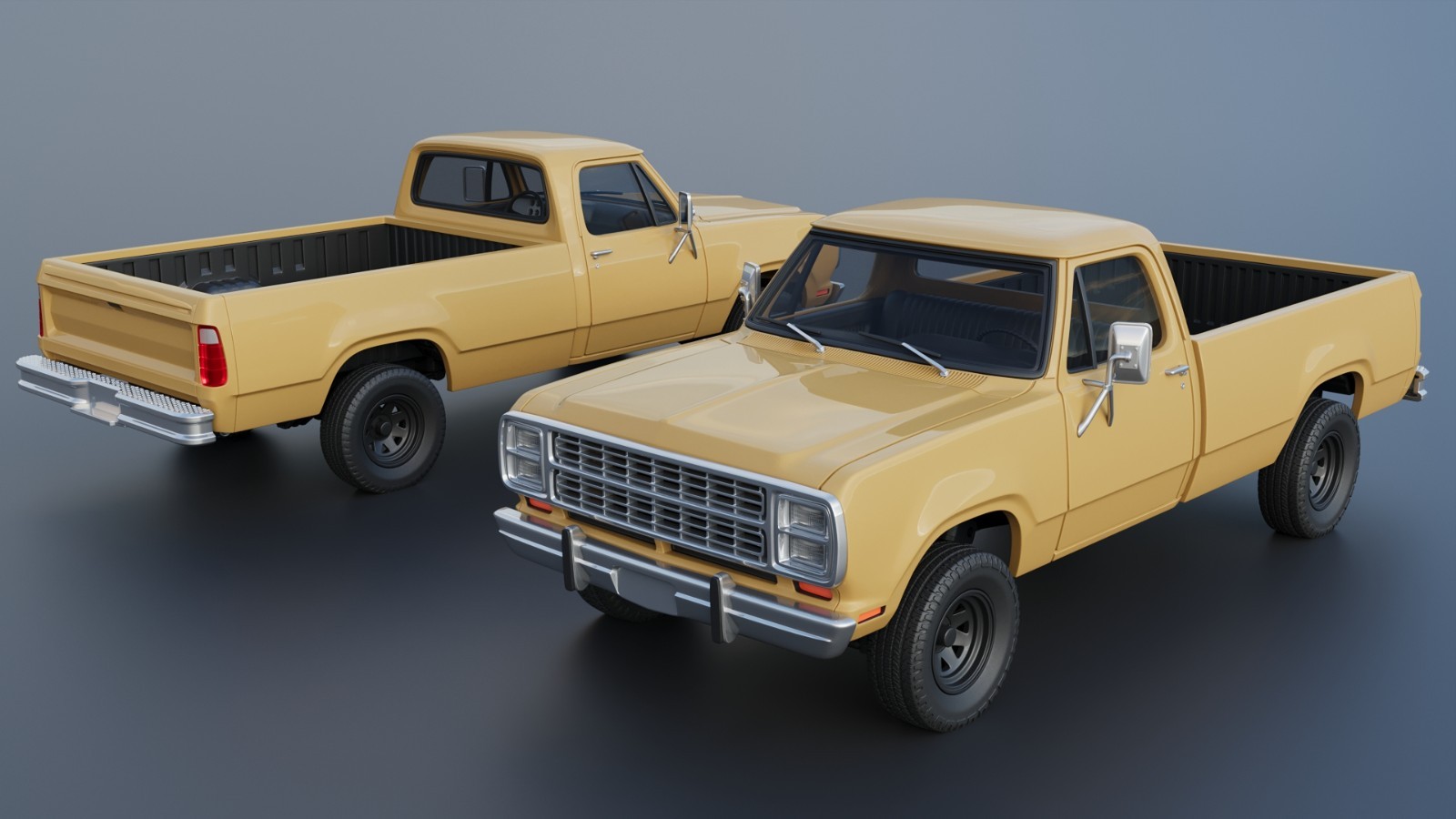 3d printed Dodge Power Wagon W150 1979 model car collectible replica