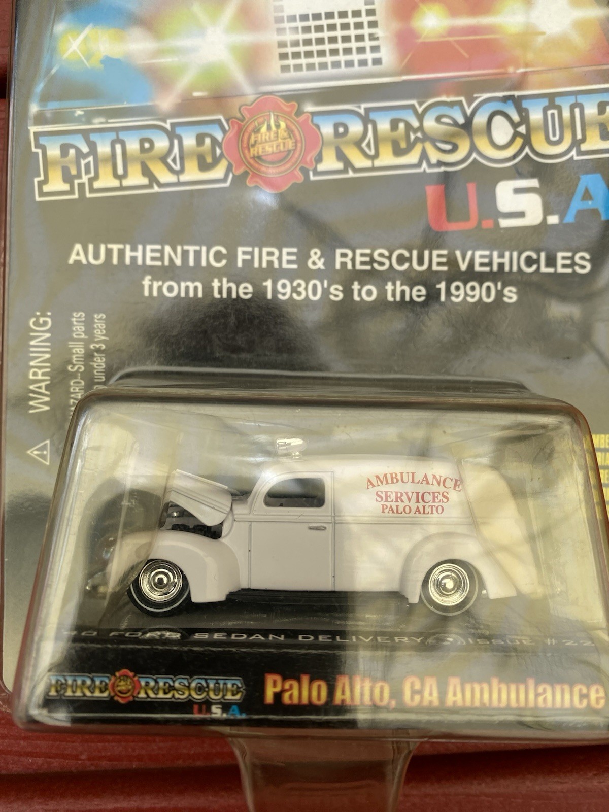 Frog Follies Racing Champions Police &Fire Rescue Die Cast Collectibles Lot of 2
