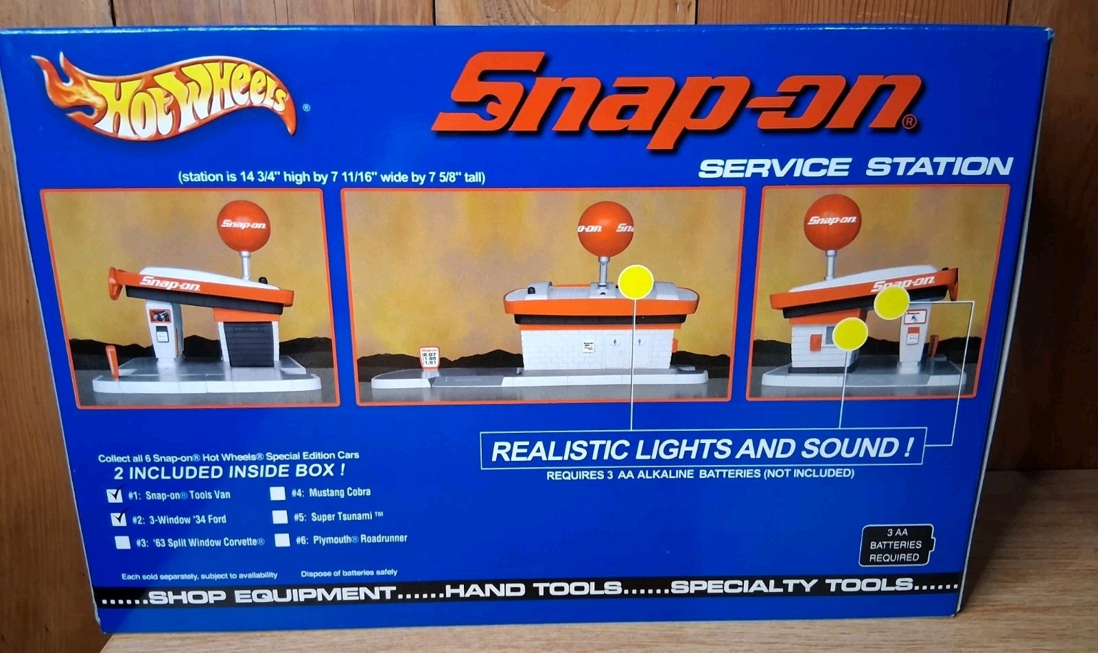 New Hot Wheels Snap-On Service Station Play Set With Cars