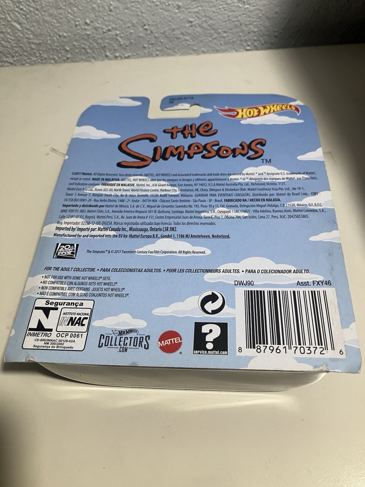 Hot Wheels Retro Entertainment The Simpsons Family Car Pink