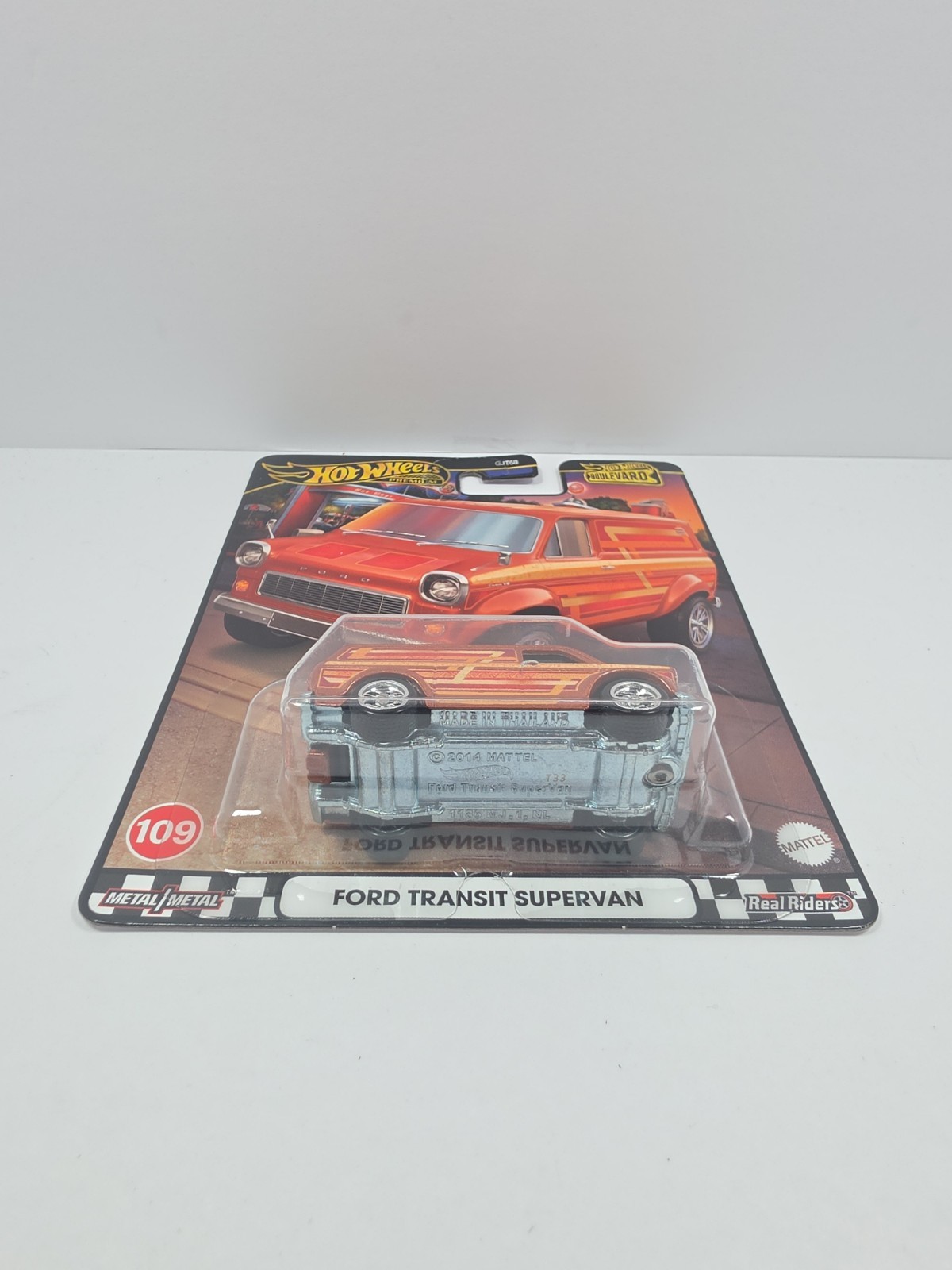 Hot Wheels 2023 Boulevard Ford Transit Supervan Real Riders Metal/Metal