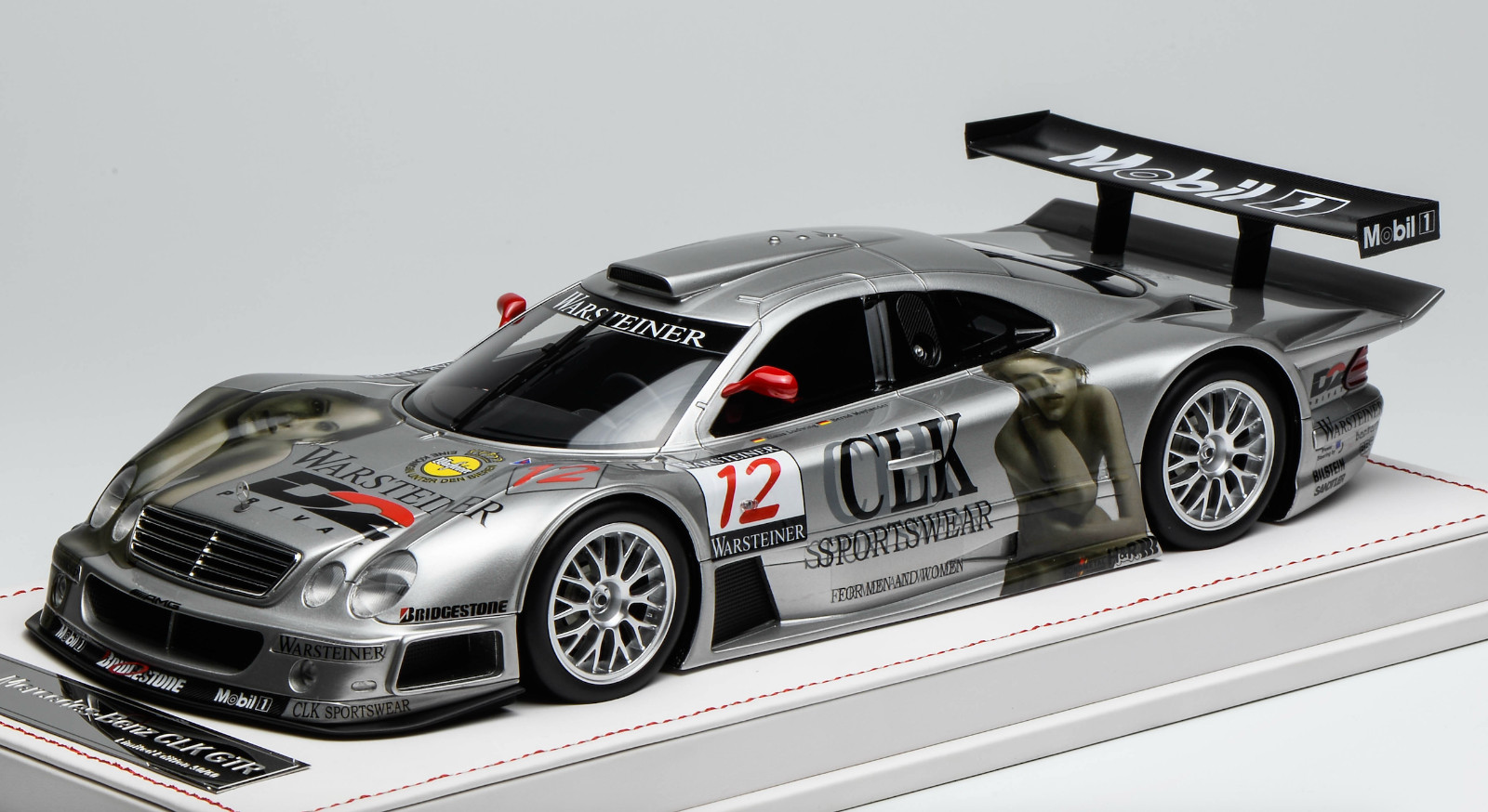 1/18 IVY Models Mercedes CLK GTR from 1997 FIA GT series car #12 leather AB617