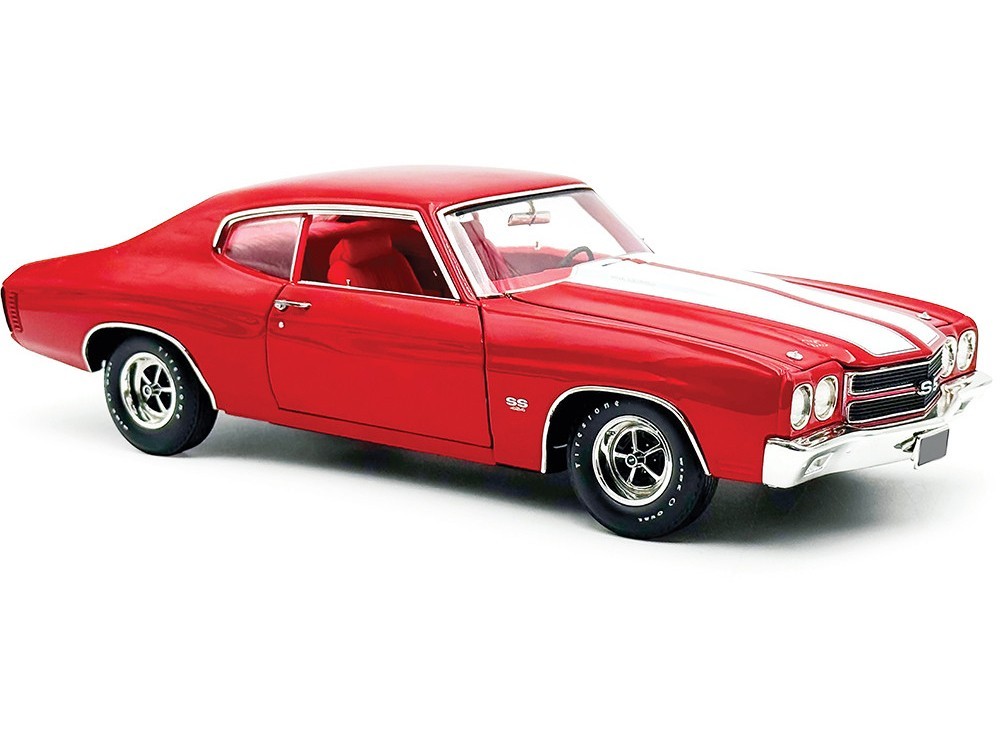 1970 CHEVROLET CHEVELLE SS 454 LS6 CRANBERRY RED 1/18 DIECAST BY ACME A1805530