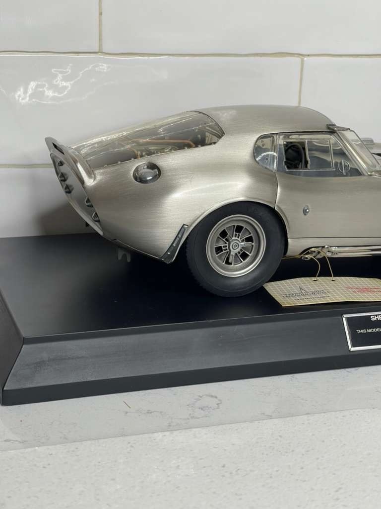 Franklin Mint Shelby Daytona Coupe In Fine Pewter 1:12 Scale with Stand