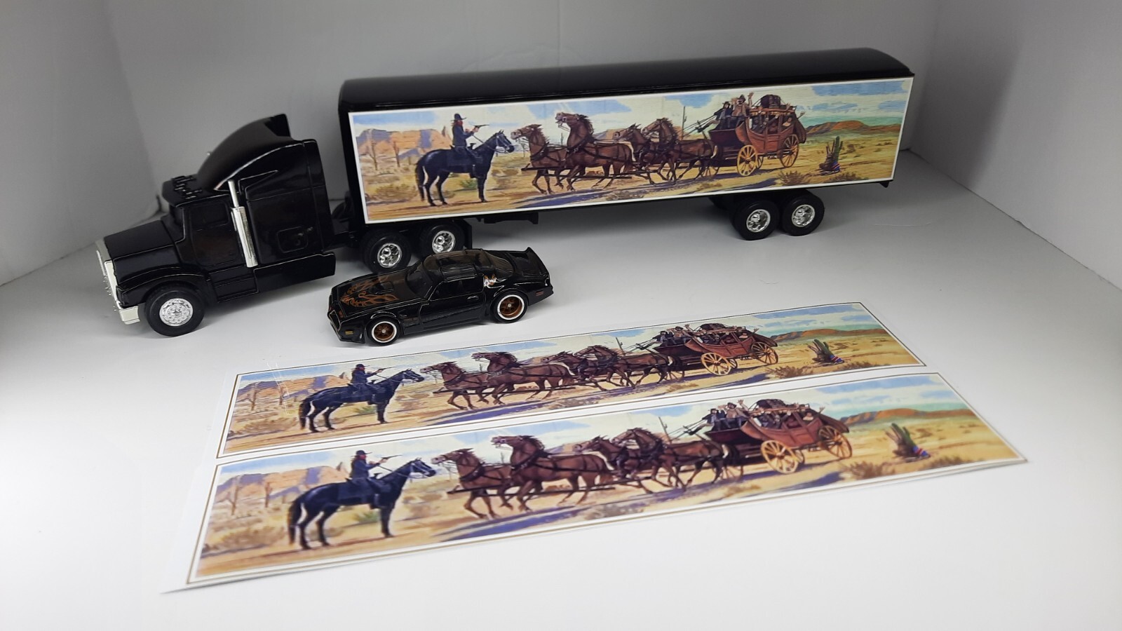 1/64th scale-Smokey & the Bandit- Snowman- Semi Trailer- set of 2 stickers only