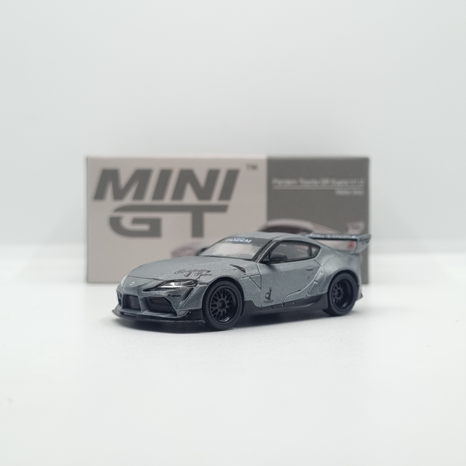 Mini GT Pandem Toyota GR Supra V1.0 Matte Grey RHD MGT00250-R