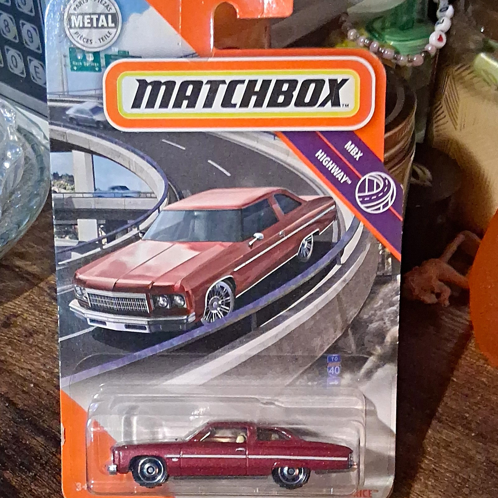 Matchbox MBX Highway 1971 Chevrolet Caprice 1:64 Red Diecast, Unopened Box