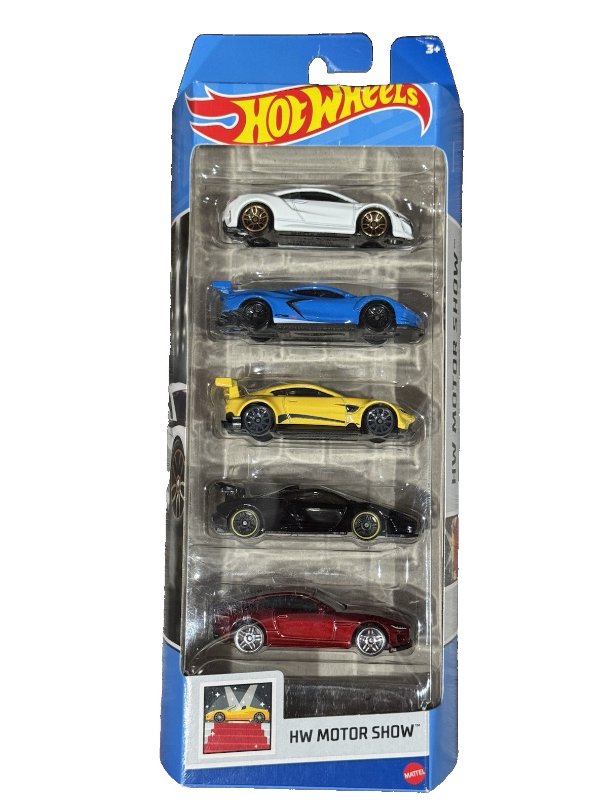 Hot Wheels 2023 Gift Pack of 5 Cars HW Motor Show – 1:64 Diecast Cars