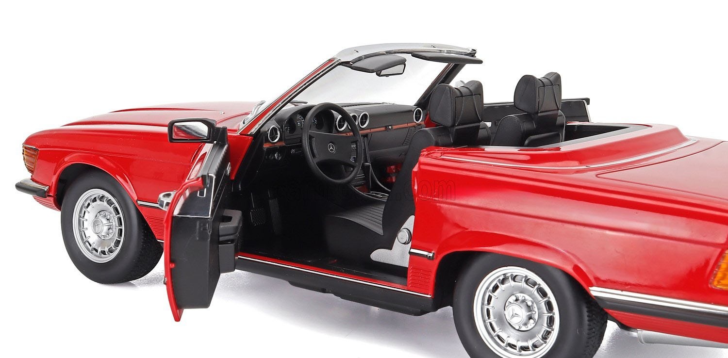 KK SCALE MODELS Mercedes 450 SL R107 European Version 1985 Red 1/12 Scale New!