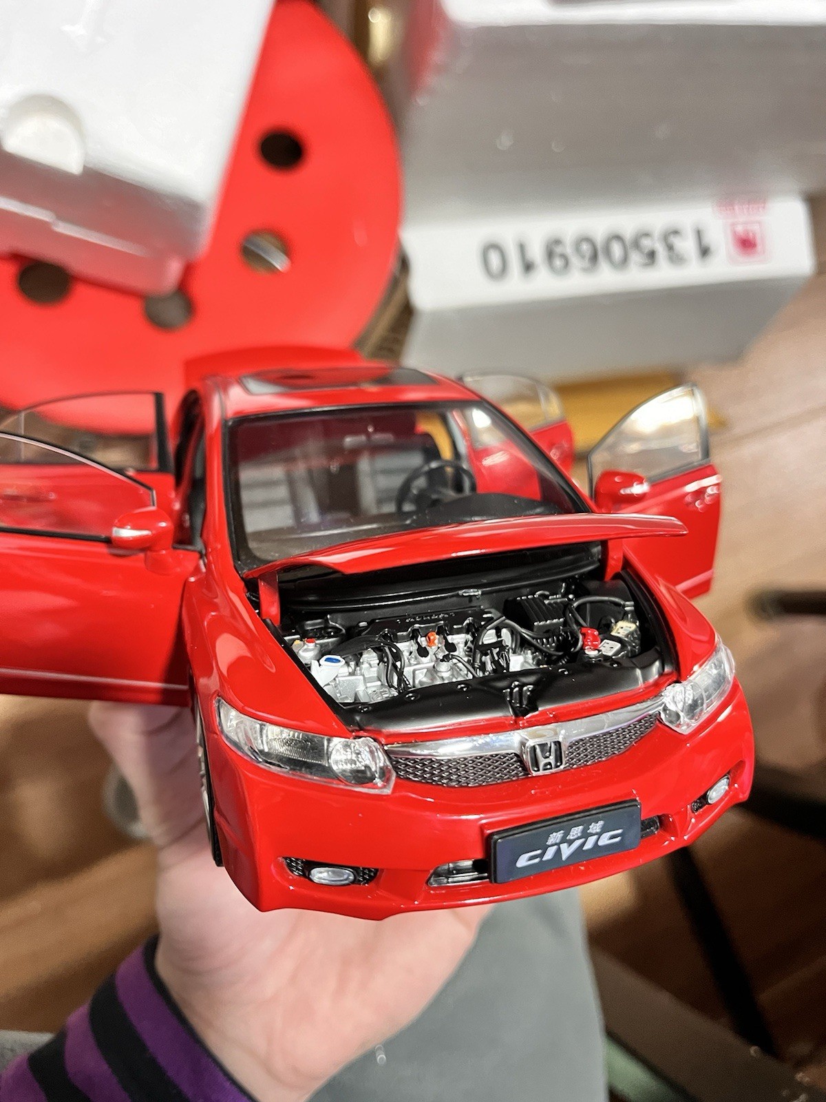 1:18 Scale 2009~2011 Honda Civic Rallye Red Diecast Model Car