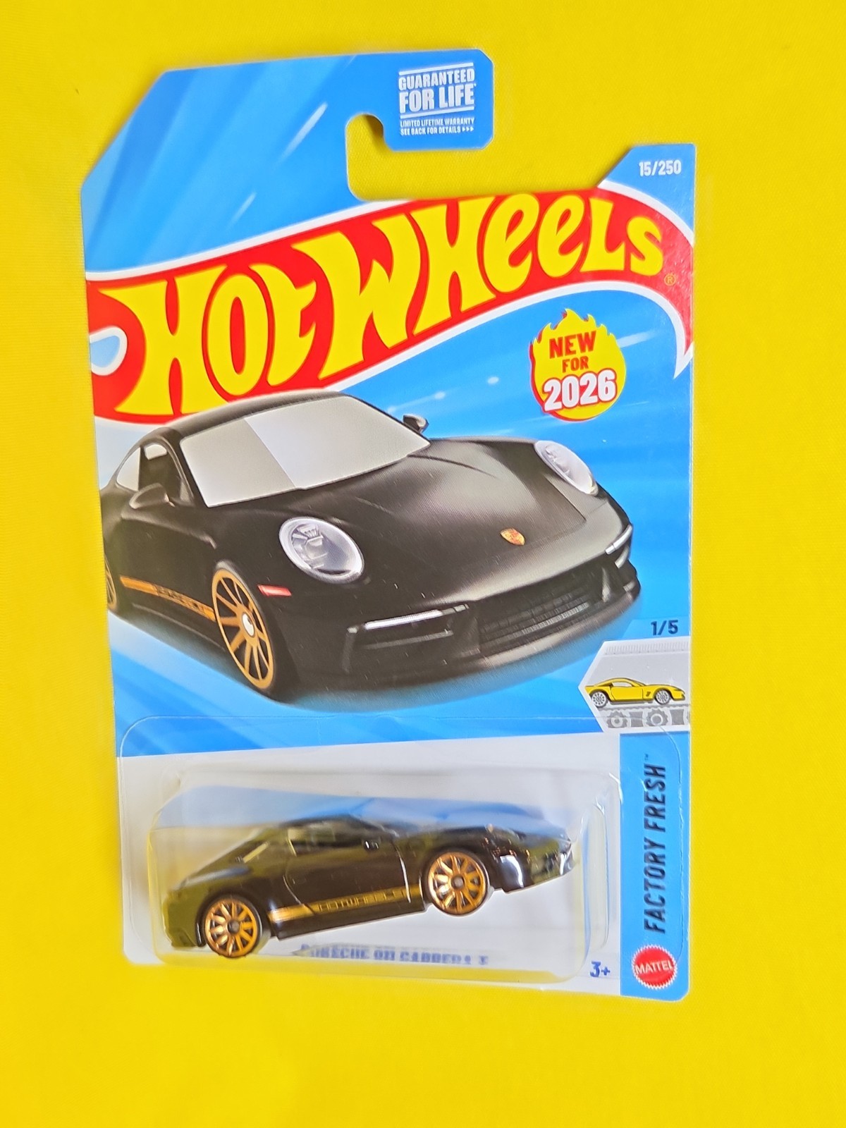 2026 Hot Wheels Porsche 911 Carrera T Diecast black Car & Gift 🔥38