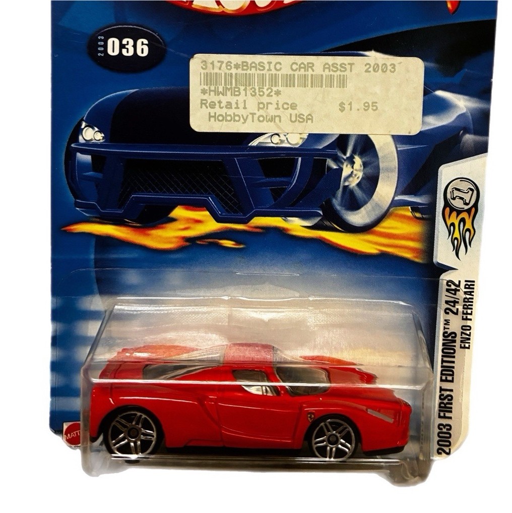 Hot Wheels First Editions Enzo Ferrari 2003 Red 1:64 Diecast Car Unopened