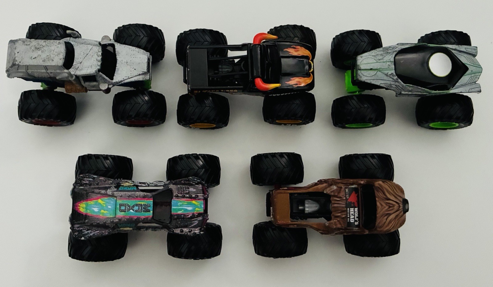 Monster Truck 1:64 Monster Jam Multi-Color Lot x5